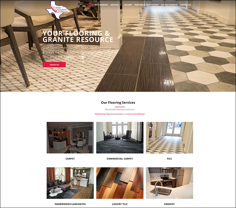 New Site Launched Tx Sw Floors Pca Web Design Hosting