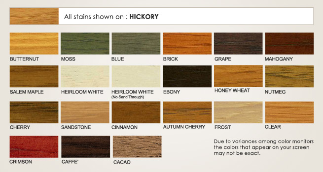 Hickory Stains